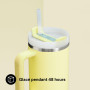 STANLEY 1913 Quencher H2.0 FlowState Trinkbecher 1.18L - Pomelo | H2.0 FlowState - Froid Pendant 11 Heures - Glacé Pendant 48 He