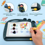Ardoise Magique Jouet Enfant 2 3 4 Ans, Tableau Dessin Magnétique Effaçable | avec 3 Tampons et 1 Stylo, Jeu Educatif Cadeau 2-5