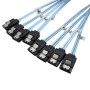 YIWENTEC H0101 Câble SATA Haute Vitesse 6 Gbps pour Serveur 1m