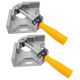 2 Pièces Serrage Angulaire,90 Degrés Serre Joint Angle Parfait,2 Poignée Ajustable, Étau de Serrage pour Menuiserie Charpentier,