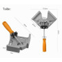 2 Pièces Serrage Angulaire,90 Degrés Serre Joint Angle Parfait,2 Poignée Ajustable, Étau de Serrage pour Menuiserie Charpentier,