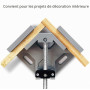 2 Pièces Serrage Angulaire,90 Degrés Serre Joint Angle Parfait,2 Poignée Ajustable, Étau de Serrage pour Menuiserie Charpentier,