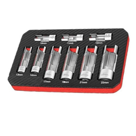 Kquepo Débague de Démontage de Tuyau D' Ouverte Clé à Capteur D'Oxygène à Rainure de Manchon Hexagonal D'Injection de Carburant