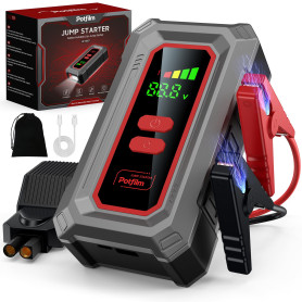 Potfilm Booster Batterie Voiture 10000A - 12V Compatible Essence/Diesel | 10L Essence / 9L Diesel, 12 Protections, Lampe 3 Modes