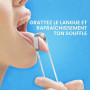 HOKIN Gratte langue pour adultes Gratte-langue acier inoxydable mauvaise haleine traitement 100% Métal Tongue Scraper Cleaner po