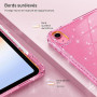 FINTIE Coque Pailletée pour iPad A16 11e Génération 11"/iPad 10e Gén 10.9" | Étui Scintillant avec Porte-Stylet, Housse Transpar