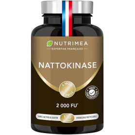 Nattokinase | 100 mg | 20.000 FU/g | Extrait de Fèves de Soja Fermentées | Enzyme Issue du Natto | Haute Activité Enzymatique |