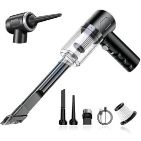 bokilino Aspirateur à main, Portable Sans fil 4-in-1 Aspirateur de Voiture | 22000PA Aspirateur, Aspirateur moteur brushless, Co