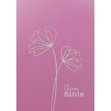 La Sainte Bible Segond 1910 - Rose, Vinyle, souple, gros caractères