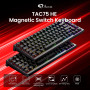 AKKO TAC75 HE Clavier Gaming 75% Rapid Trigger Switch Magnétique Filaire | Touches PBT Noires, Switch Magnétique Hall Effect, Ta