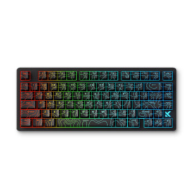 MCHOSE Jet 75 Clavier Gamer, Clavier Magnétique Filaire 75% | Effet Hall, Précision 0,005 mm, Rapid Trigger, 128K Scan Rate, Tou