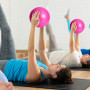 TRIXES Balle Pilates Souple 25cm – PVC Mousse Yoga Rose | Parfait pour exercice, yoga, pilates, stabilité du centre, thérapie ph
