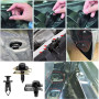 Uolor 100PCS Vis et Boulons de Voiture, Vis de Soubassement, Vis d'Aile de Carrosserie, Clips en Plastique Rivet Fixations - Kit