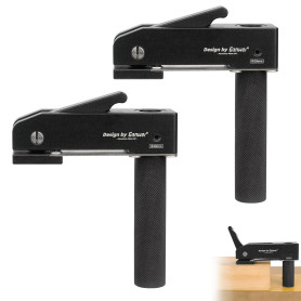 2 Pièces Pince de Maintien Réglable en Alliage D'aluminium, 20 mm Serre Joint Menuisier, Serre Joint Rapide, pour Sculpture sur 