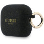 CG Mobile Guess Coque de protection en silicone à paillettes pour AirPods Pro 3 Noir