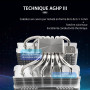 Thermalright Peerless Assassin 120 SE Refroidisseur d'air CPU, PA120 SE, 6 caloducs refroidisseur de CPU, double ventilateur TL-
