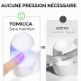 TOMICCA  Solide Colle Faux Ongles - 4 en 1 Adhésif Ultra 15g | Colle Adhésive Super Forte Strass Bijoux Décorations Tube Pratiqu