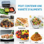 Jogoico 25 Pièces Meal Prep Containers 750ml Plastique 2 Compartiment Boite | Réutilisables Boite Alimentaire avec Couvercles Bo