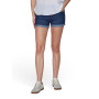 ONLY ONLCARMEN Lot de 2 shorts en jean stretch pour femme - Coupe skinny - Taille moyenne - Basique - Bleu - Noir - Tailles S, M