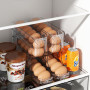 Sotfamily FIFO Boite a Oeufs, Rangement Oeuf Frigo pour 36 Oeufs | Distributeur Oeuf Frigo en PET Transparent à Rouleau Automati