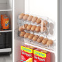 Sotfamily FIFO Boite a Oeufs, Rangement Oeuf Frigo pour 36 Oeufs | Distributeur Oeuf Frigo en PET Transparent à Rouleau Automati