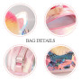 Hifot Licorne Sac a Main Bijoux Enfants Fille, Unicorn Collier Bracelet Boucle d'oreille Bagues kit Bijoux pour Cadeau Anniversa