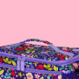 LEGAMI - Sac Isotherme Porte-Repas, Thème Flowers, Sac Repas Isolé, Grande Capacité 7,7 Litres, Bandoulière Réglable, 28 x 17 x 