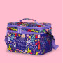 LEGAMI - Sac Isotherme Porte-Repas, Thème Flowers, Sac Repas Isolé, Grande Capacité 7,7 Litres, Bandoulière Réglable, 28 x 17 x 