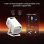Mini Smart Vidéoprojecteur Compatible 4K, Netflix Ready Video Projecteur | Android 13 Portable Rétroprojecteur Compatible avec N