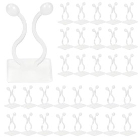 kissral Plante Grimpante Support Clips 50 Pcs Crochet Fixateur Mural Auto-adhésif Support pour Plantes Grimpantes Décoration de