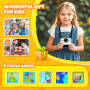 HiMont Appareil Photo Instantané Enfants, 1080P Appareil Photo Numérique Enfant & Caméra Vidéo avec Carte de 32GB & 3 Rouleaux d