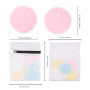 Tampons Démaquillants fibre de bambou丨disques coton demaquillant lavable丨16pcs+ 2 Sac de lavage丨Matériau en fibre de bambou soup