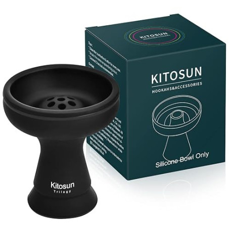 Kitosun Foyer Vortex Chicha en Silicone - Narguilé Foyer en Silicone Ultra Résistant à la Chaleur S’adapte à toutes les Chichas