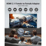 VCELINK Coupleur HDMI 2.1 8K 60Hz Femelle Femelle plaqué Or Arc HDR, 3D UHD | Rallonge HDMI Femelle Femelle Supporte 8K @60Hz 4K