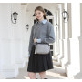 Miss Lulu Sac à bandoulière pour femme, petite fille, sac à main en cuir, sacs d'épaule imperméable, avec bandoulière réglable