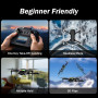 F417PRO FPV Drone avec caméra Télécommande à écran LCD, Mini Drone Recharge Type‑C Poids inférieur à 249g, Batterie Modulaire, J
