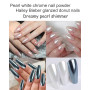 6 Poudre Chrome Ongle, Paillette Ongles Nail Art avec Effet Miroir, Laser Poudre à Ongles, Pearl Effect Powder pour Glazed Donut