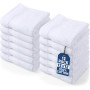 Utopia Towels Serviettes de Toilette, 30 x 30 CM, Paquet de 12, Blanc | De qualité supérieure, 100 % coton, gants de toilette/se