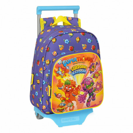 Cartable à roulettes SuperThings Guardians of Kazoom Violet Jaune (27 x 33 x 10 48,99 €