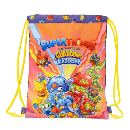 Sac à dos serré par des ficelles SuperThings Guardians of Kazoom Violet Jaune (2 25,99 €