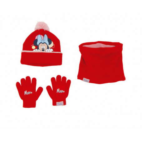 Bonnet, Gants et Echarpe Minnie Mouse Lucky Rouge 28,99 €