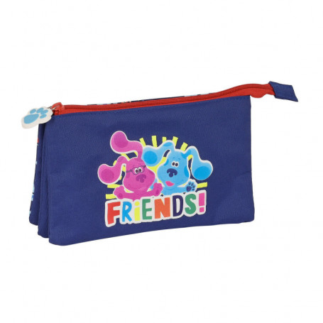 Trousse Fourre-Tout Triple Blue's Clues Blue marine (22 x 12 x 3 cm) 21,99 €