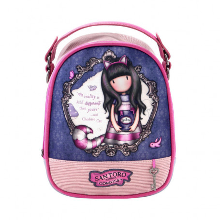 Sac à dos Gorjuss Cheshire cat Rose Mini Violet (18,8 x 22 x 10,2 cm) 57,99 €
