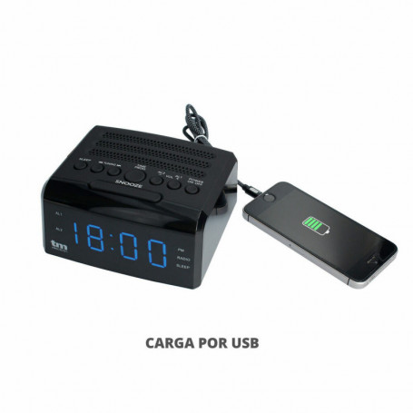 Radio-réveil LED PLL FM 0,5 W 33,99 €