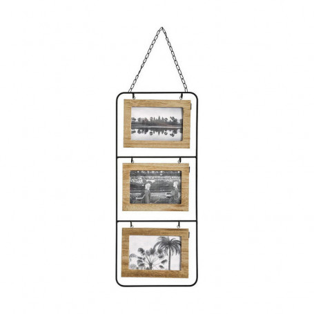 Porte photos mural Atmosphera 3 photos Bois MDF (52 x 22 cm) 29,99 €