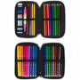 Plumier double Milan Sunset Noir Rose 34 Pièces 31,99 €
