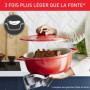 TEFAL E2548904 Air cocotte légere ovale 30x23 cm. fonte d'aluminium rouge. tous 109,99 €