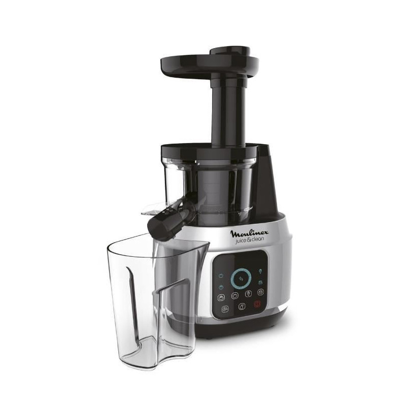 Moulinex ZU420E10 Juice & Clean, Extracteur de jus, Technologie Easy Clean, Pressage a froid, Pulpe réglable, Ecran tactile