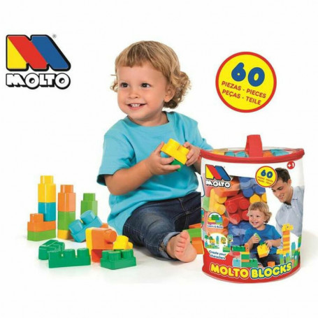 Boîte avec blocs de construction Moltó Blocks (60 pcs) 37,99 €