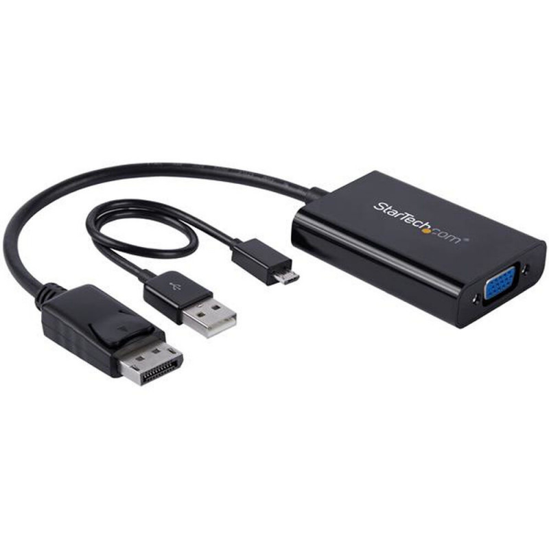Image secondaire de Startech.com Adaptateur vidéo DisplayPort vers VGA avec audio - M/F - 1920x1200 / 1080p - Noir